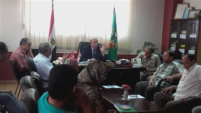 إجتماع وكيل وزارة الإسكان بالمنوفية  بمهندسى إدارة المشروعات والتنفيذ والكهرباء