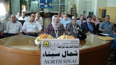 وكيل  تعليم شمال سيناء تجتمع برؤساء لجان الثانويه العامه المنتدبين لأعمال الامتحانات