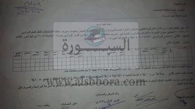 عاجل.. ننشر فاكس تعليمات مكافأة الامتحانات 2017 وكيفية تحديد نسبة الخصم