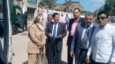 وكيل تعليم كفر الشيخ يتفقد مركز الأسئلة و7 لجان ثانوية بتعليم بيلا