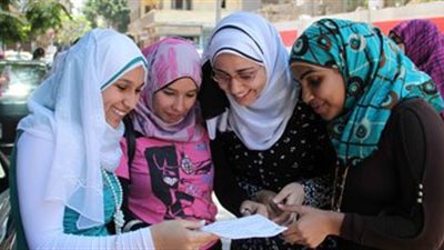 طلاب الثانوية العامة سعداء بالاحصاء