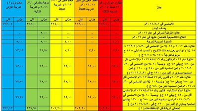 بعد اضافة العلاوات الجديدة والاستقطاعات احسب اساسيك الجديد بنفسك فى 1 / 7 / 2017 