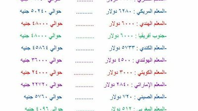 ننشر جدول مرتبات المعلمين المعينين حديثا في بعض دول العالم : الياباني 62240 والقطري 56240  والمصري 1200 جنيها