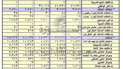ننشر جدول الخصومات الخاصة بمكافأة الامتحانات وحافز الاداء وبدل الاعتماد والأعباء الوظيفية للمعلمين .. وزيادة ميزانيه بنك المعرفة بالموازنة الجديدة!