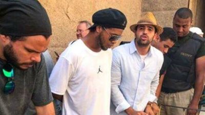 شاهد صور زيارة رونالدينيو للاهرامات