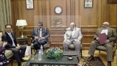 عبدالغفار يستقبل نائب رئيس جامعة هيروشيما اليابانية 