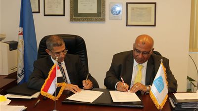 بالصور.. توقيع بروتوكول تعاون بين مدينة زويل ومعهد بحوث الإلكترونيات