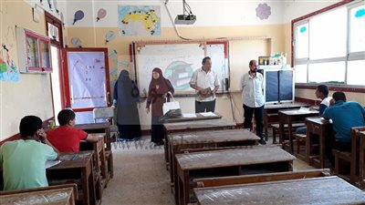 وكيل تعليم برج البرلس تتابع إمتحانات الدور الثانى للشهادة الإعدادية