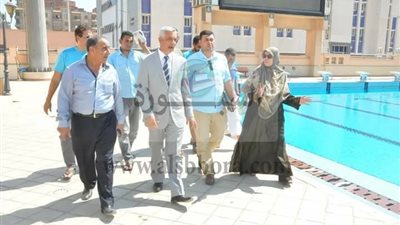 نائب رئيس جامعة المنوفية  يتفقد الاستعدادات لأسبوع شباب الجامعات الحادي عشر