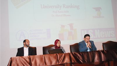 قطاع الدراسات العليا ينظم ورشة عمل حول إجراءات تحسين التصنيف العالمى للجامعة