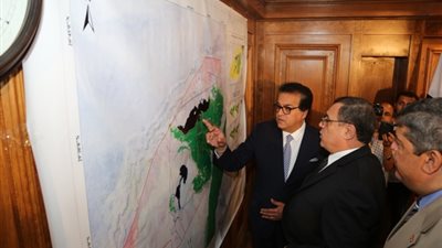 وزير التعليم العالي يشهد توقيع بروتوكول للتعاون بين محافظة الفيوم والشركة الوطنية للثروة السمكية والهيئة القومية للاستشعار  