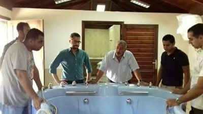 افتتاح وحدة العلاج المائى بمركز ذوى الإحتياجات الخاصة بجامعة عين شمس