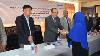 محافظ بني سويف : نجحنا في علاج 80 ألف مريض فيروس سي واجراء الكشف المبكر لـ 400 ألف مواطن