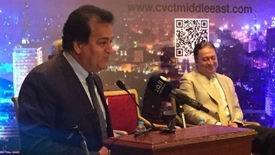 بالصور.. وزيرا التعليم العالى والصحة يفتتحان فعاليات الملتقى الدولى للقلب والأوعية الدموية