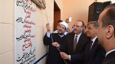 محافظ بني سويف يشارك وزير الأوقاف في افتتاح احلال وتجديد 11 مسجدا منها 9 بالجهود الذاتية