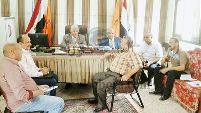 رئيس مدينة سيدى غازى ومدير التعليم يتفقدان مدرسة أشرف القزاز الثانوية