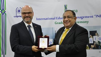  جامعتى حلوان ولودفيجسبورج الألمانية يحتفلون بتكريم الدفعة الرابعة و الخامسة لبرنامج ماجستير إدارة التعليم الدولي 
