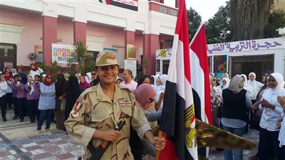 بالصور .. مدارس الإسماعيلية تواصل احتفالاتها بانتصارات اكتوبر