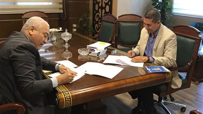 برتوكول  تعاون بين جامعة  مدينة السادات و شركة الانتاج الحربي للمشروعات والاستشارات الهندسية