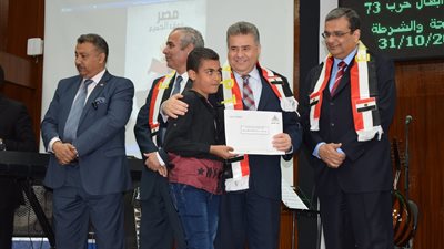 احتفاليه كبري في ذكري أكتوبر بجامعة بنها