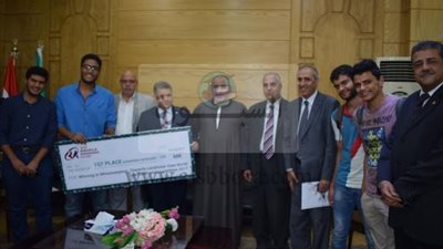 قصة روبوت جامعة بنها