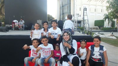 أطفال مركز ذوى الإحتياجات الخاصة بجامعة عين شمس فى رحلة لدار الأوبرا المصرية