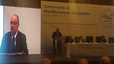 وزير التعليم العالى يفتتح المنتدى الثاني عشر لاتحاد رؤساء جامعات البحر الأبيض المتوسط