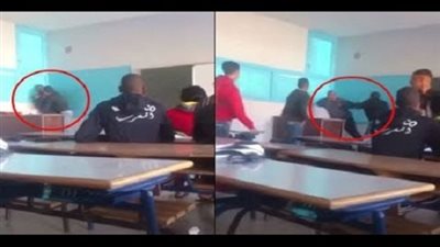  بالفيديو |اعتقال الطالب الذي اعتدي علي معلمه داخل الفصل في المغرب..تعلموا منهم قيمة المعلم..استجابة لـ 