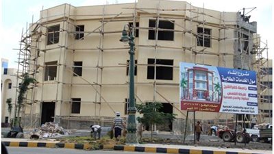  بالصور.. جامعة كفر الشيخ تسابق الزمن لاستكمال مباني جديدة