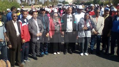 التعليم تختتم مسيرة للمشي للمدارس الرياضية بالأقصر