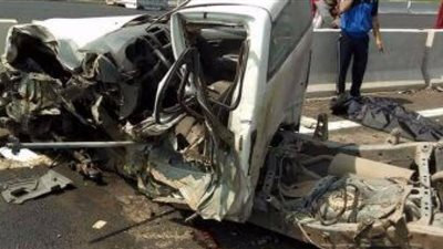 إصابة وكيل تعليم القليوبية فى حادث بالطريق الحر بنها/شبرا 