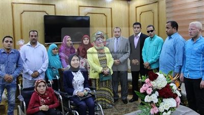 رئيس جامعة بنى سويف: تخصيص عماله لخدمة ذوي الاحتياجات بالمدن الجامعية 