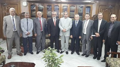 المحرصاوى يستقبل رئيس الجامعة الليبية للعلوم الطبية