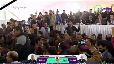 عاجل.. مرتضى منصور رئيسا لنادى الزمالك.. والعتال وجلال نائبين.. وحازم أمينا للصندوق