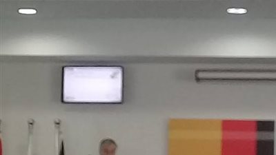 دقيقة حداد على أرواح شهداء العريش فى الجامعة الالمانية بالقاهرة 