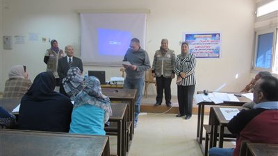 ندوتين عن مواجهة الازمات والكوارث والاسعافات الاولية بكلية العلوم بجامعة حلوان