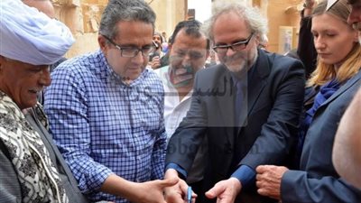 وزير الأثار يفتتح مقصورة 