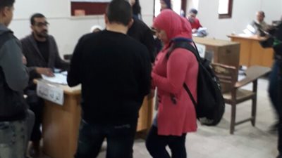 انتظام إنتخابات إتحاد الطلاب بكلية البنات جامعة عين شمس