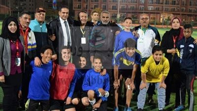 التعليم تكرم الطلاب الفائزين فى بطولة الجمهورية لكرة القدم الخماسية للصم وضعاف السمع 