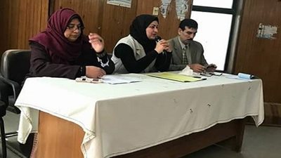 وكيل مديرية تعليم بنى سويف تناقش مع المتابعة استعدادت المدارس لامتحانات نصف العام