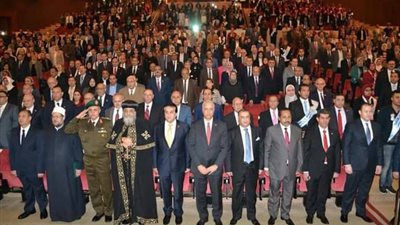 رئيس جامعة مدينة السادات يشارك في احتفال جامعة الاسكندرية باليوبيل الماسي