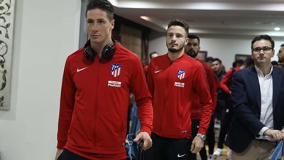 بعثة أتلتيكو مدريد تصل برج العرب