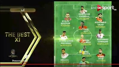 فتحى وصلاح ومعلول واجايى ضمن التشكيلة المثالية للقارة الافريقية