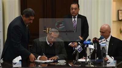 مدبولى يشهد توقيع مذكرة تفاهم بين 