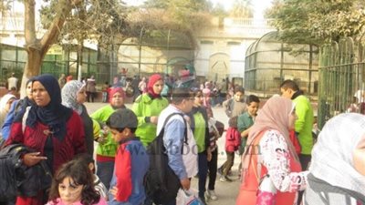 رحلة لأطفال مركز ذوى الإحتياجات الخاصة بجامعة عين شمس لحديقة الحيوان  