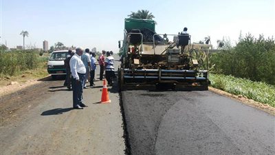رصف طريق بالمراغة بطول 17 كم بتكلفة 13 مليون جنيه بسوهاج