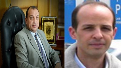 عميد معهد الليزر يهدى مكتبته الشخصية لجامعة بنى سويف