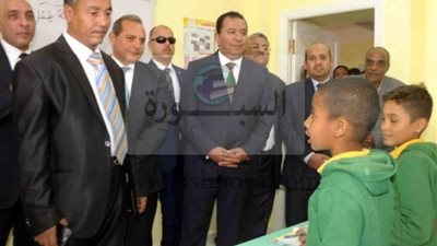 محافظ الأقصر ورئيس البنك الأهلى يشهدان أفتتاح مدرسة مصر الخير بكومير جنوب إسنا