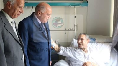 نقيب المعلمين يزور رئيس اللجنة النقابية اثر تعرضه لحادث سير