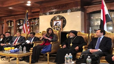 بالصور.. وزيرة الهجرة تزور الجمعية المصرية الإسلامية والمقر البابوي في نيويورك